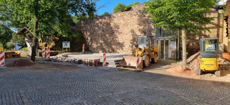 Bühnenbau im Forum